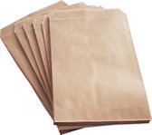 Sacs en papier / sacs cadeaux 21 x 30 cm marron 100 pièces