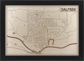 Houten stadskaart van Dalfsen