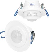 LED PIR bewegingsmelder - 360° detectie - Inbouw plafond - Rond - Wit - 800 Watt