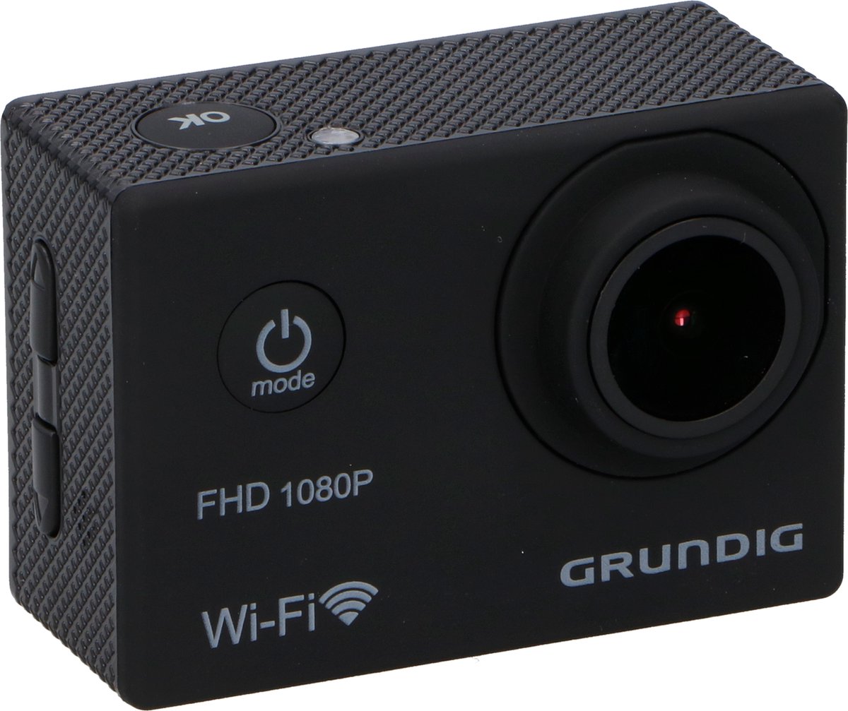 Caméra d'action Grundig - HD 1080p - Wifi - Microphone - Étanche - Noir |  bol