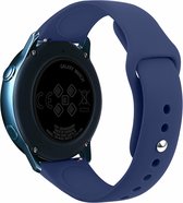 Samsung Gear Sport bandje Samsung galaxy watch active 1 - 2 / Galaxy Watch 42mm SM-R810 bandje silicone donkerblauw 20mm