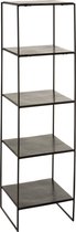 Rek | aluminium | zwart | 43x40x (h)151 cm