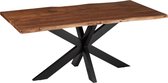 Eettafel | hout | bruin | 180x90x (h)76 cm