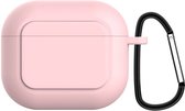 Case Cover geschikt voor Geschikt voor Apple Airpods 3 - Siliconen Roze
