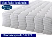 2-Persoons Matras -MICRO POCKET HR45 Koudschuim 7 ZONE 21 CM  - Zacht ligcomfort - 180x210/21