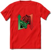 Bear / Bull Market - Crypto T-Shirt Kleding Cadeau | Dames / Heren / Unisex | Bitcoin / Ethereum shirt | Grappig Verjaardag kado | BTC Tshirt Met Print | - Rood - M