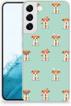 TPU Siliconen Hoesje Geschikt voor Samsung Galaxy S22 Plus Telefoon Hoesje Pups