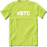 #BTC - Crypto T-Shirt Kleding Cadeau | Dames / Heren / Unisex | Bitcoin / Ethereum shirt | Grappig Verjaardag kado | BTC Tshirt Met Print | - Groen - L