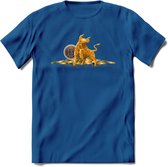 Bitcoin Bull - Crypto T-Shirt Kleding Cadeau | Dames / Heren / Unisex | Bitcoin / Ethereum shirt | Grappig Verjaardag kado | Tshirt Met Print  Prijs - Donker Blauw - XXL