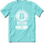 Bitcoin Future - Crypto T-Shirt Kleding Cadeau | Dames / Heren / Unisex | Bitcoin / Ethereum shirt | Grappig Verjaardag kado | Tshirt Met Print | - Licht Blauw - XL