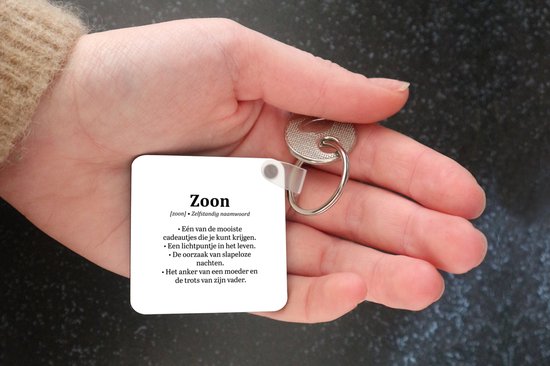 Porte-clés - Fils - Dictionnaire - Famille - Plastique