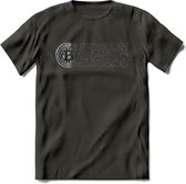 Blockchain - Crypto T-Shirt Kleding Cadeau | Dames / Heren / Unisex | Bitcoin / Ethereum shirt | Grappig Verjaardag kado | BTC Tshirt Met Print | - Donker Grijs - L