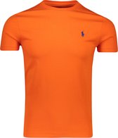 Polo Ralph Lauren  T-shirt Oranje Oranje Aansluitend - Maat S - Heren - Lente/Zomer Collectie - Katoen