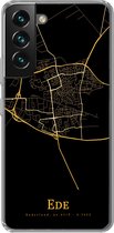 Coque Samsung Galaxy S22 - Ede - Carte - Or - Coque de téléphone en Siliconen