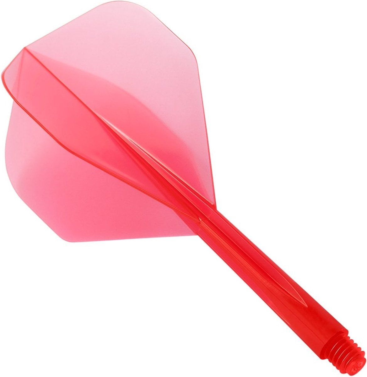 Condor Zero Stress Flight System - Standard Clear Red - Dart Flights Medium