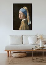 Poster Poster Meisje Met De Parel  - 50x70cm - Premium Museumkwaliteit - Uit Eigen Studio HYPED.®  - 50x70cm - Premium Museumkwaliteit - Uit Eigen Studio HYPED.®