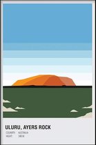 Walljar - Uluru Australia - Muurdecoratie - Poster