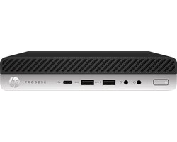 HP ProDesk 600 G4 i5-8500T mini PC Intel® Core™ i5 8 GB DDR4-SDRAM 256 GB SSD Windows 11 Pro Zwart, Zilver