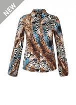 ES&SY Roya Blouse - Brown/Multi-Colour - maat 46