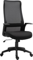 NiceGoodz - Chaise de bureau ergonomique - Dossier en maille respirante - Soutien lombaire intégré - Zwart