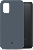 Mobilize Rubber Gelly Telefoonhoesje geschikt voor Samsung Galaxy A03s Hoesje Flexibel TPU Backcover - Blauw