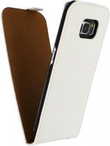 Samsung Galaxy S6 Edge Hoesje - Mobilize - Ultra Slim Serie - Kunstlederen Flipcase - Wit - Hoesje Geschikt Voor Samsung Galaxy S6 Edge