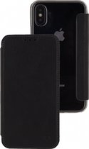Apple iPhone X/10 Hoesje - Mobilize - Slim Gelly Serie - Kunstlederen Bookcase - Zwart - Hoesje Geschikt Voor Apple iPhone X/10