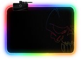 Spirit of Gamer Muismat – RGB Muismat – Toetsenbord Muismat – Rubberen Antislip – Stoffen Oppervlak – Aanpasbare RGB – Zwart