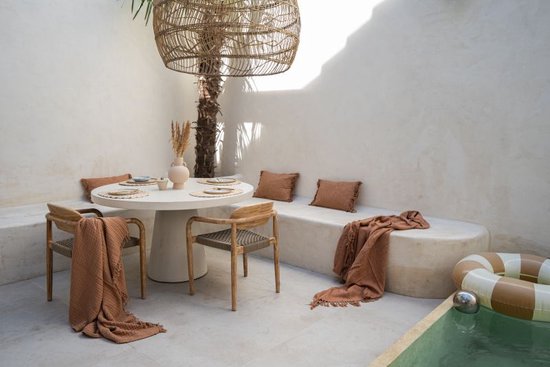 TISECO HOME STUDIO - Set de table GOLDEN BLEACH - SET/4 - jute - Ovale - 33x45 cm