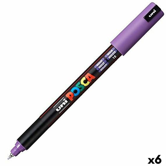 Markeerstiften POSCA PC-1MR Paars 6 Stuks