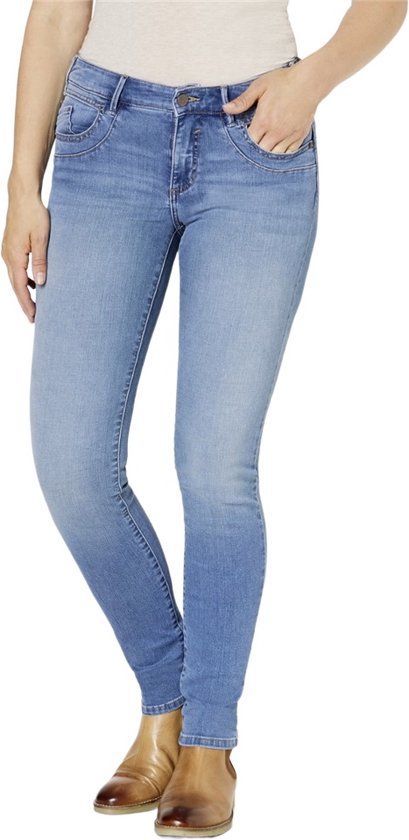 PADDOCK`S Dames Jeans Broeken LUCY MOTION & COMFORT skinny Fit Blauw 46W / 32L Volwassenen
