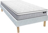 Ysmée Set bedbodem + matras met pocketveren 22cm SERENITE van YSMÉE - 90 x 190 cm L 190 cm x H 30 cm x D 90 cm