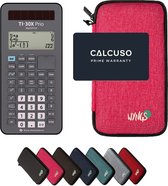 CALCUSO Basispakket roze met Rekenmachine TI-30X Prio MathPrint