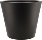 DK Design Bloempot/plantenpot - Vinci - zwart mat - voor kamerplant - D28 x H34 cm
