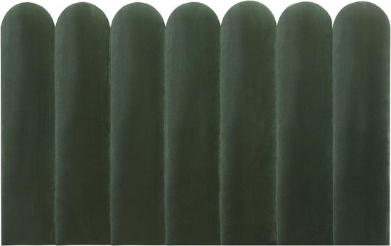 PASCAL MORABITO Wandpaneel voor hoofdeinde JAPI - 210 cm - Fluweel - Groen - van Pascal Morabito L 210 cm x H 130 cm x D 5 cm