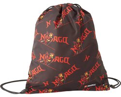 LEGO Ninjago Gymsack, voor een jongen, Zwart, Tassen, maat: One size