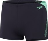 Speedo Hyper Boom Splice Aquashort Marine/Groen Heren Sportzwembroek - Maat 8