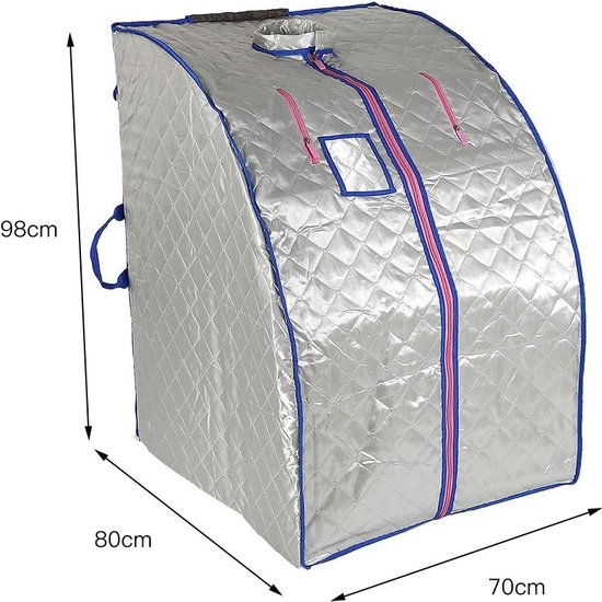 Praktische Stoomsauna met Klapstoel - 1000W, 2L Stoomgenerator, Compact en Efficiënt