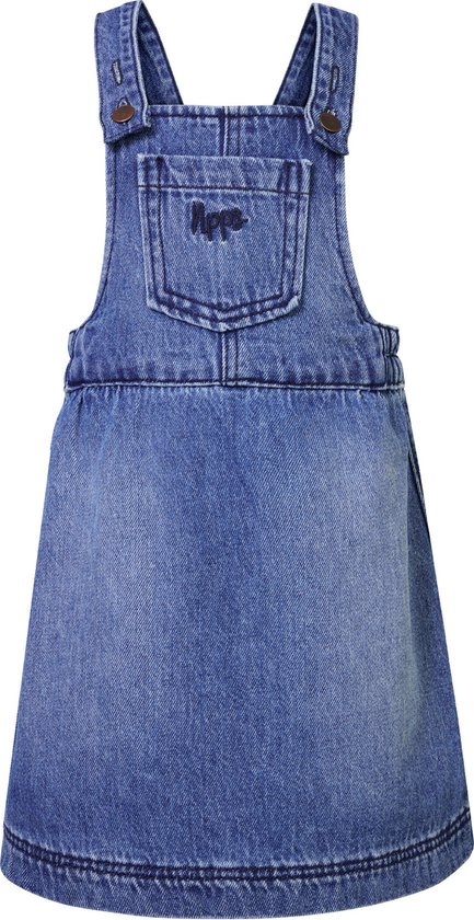 Noppies Girls Dress Evans sleeveless Meisjes Jurk - Medium Blue Wash - Maat 122