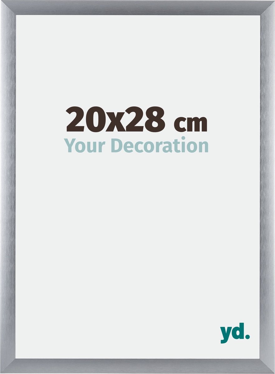 yd. Your Decoration - Fotolijst 20x28 cm - Aluminium - Zilver Geborsteld - Tucson