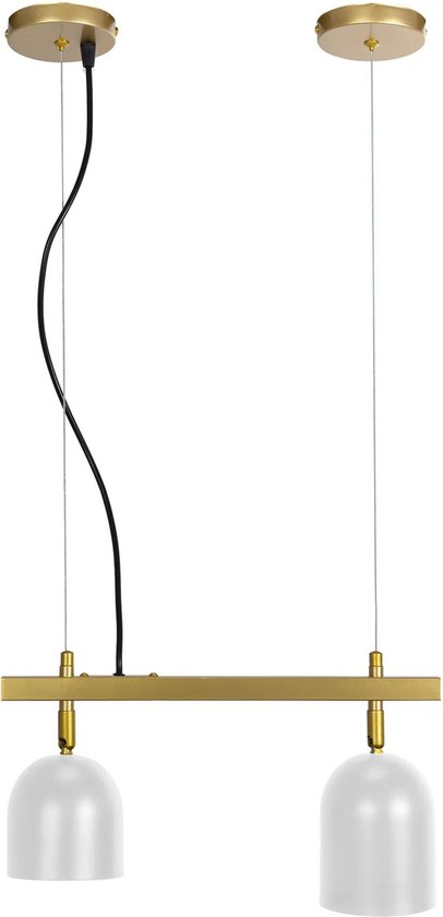 TooLight Hanglamp APP1032-2CP - E27 - 2 Lichtpunten - Goud/Wit