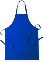 Keukenschort - Kookschort - BBQ schort - BBQ accessoires - Voor dames en heren - Polykatoen - Blauw
