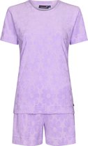 Rebelle Pyjama short Femme Fleur sauvage - Violet - Katoen/Polyester - Tissu éponge - Taille 44