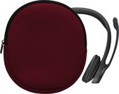kwmobile hoes geschikt voor Logitech H390 - 21,5 x 16 cm - Beschermhoes voor headset in braam - Van neopreen