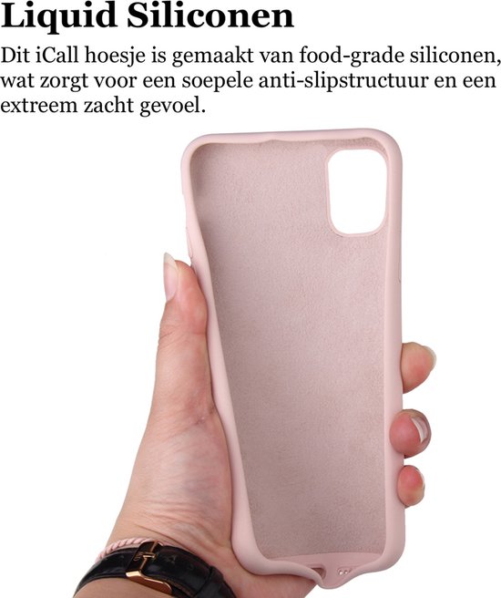 Coque adaptée pour Samsung Galaxy A15 - Protecteur d'écran Couverture Complète Glas & Appareil Photo - Coque Arrière Mat Rose