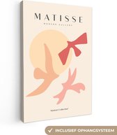 Canvas schilderij 80x120 cm - Wanddecoratie Matisse - Kunst - Modern - Pastel - Muurdecoratie woonkamer - Kamer decoratie modern - Abstracte schilderijen