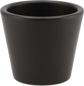 DK Design Bloempot/plantenpot - Vinci - zwart mat - voor kamerplant - D10 x H12 cm
