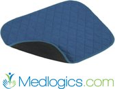 Medlogics wasbare stoelbeschermer incontinentie onderlegger stoel of bed - blauw - wasbaar - 40 x 50 cm