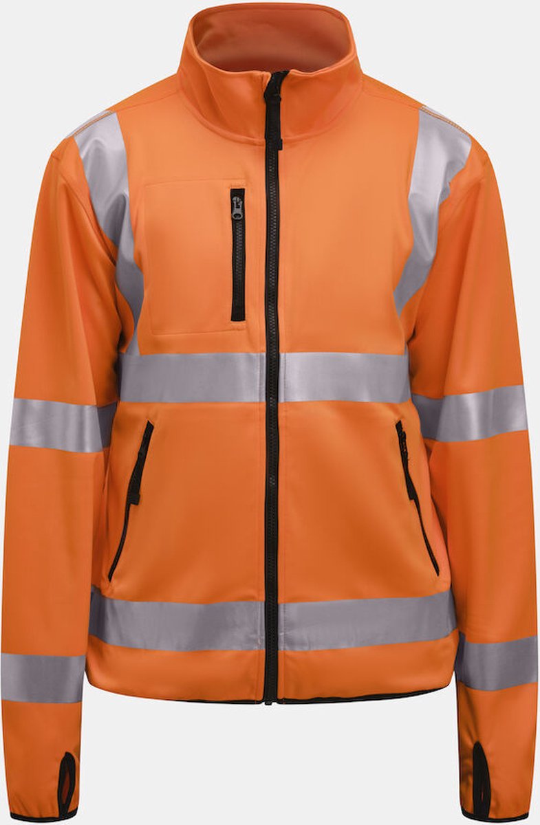 Jobman 5101 Hi-Vis Light Softshell Jacket 65510155 - Oranje - XXL