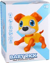 Overige Merken Baby Rick Interactieve Robot Hond + Licht En Geluid Oranje/Geel